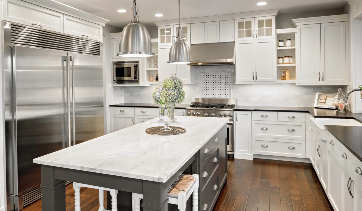 kitchen in luxury home